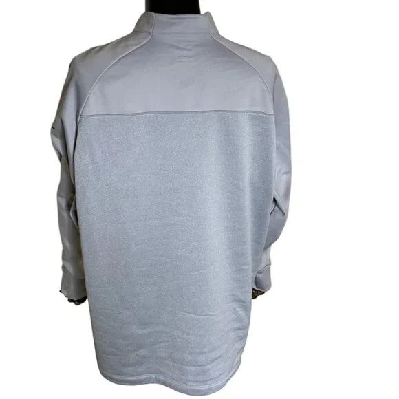 Mens Nike Golf Therma Fit Half-Zip Pullover Shirt Large Gray Lightweight Warm - Picture 3 of 14